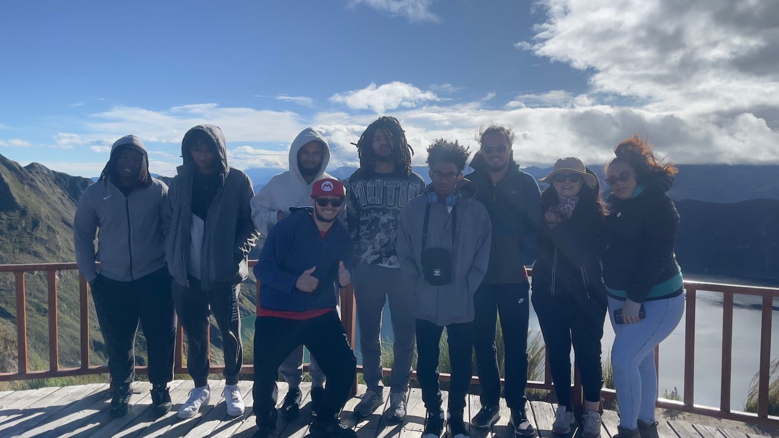 Peace by Piece group at a scenic overlook